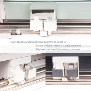 Strumento di Debossatura Fine Cricut Maker con Alloggiamento QuickSwitch per Creare Disegni in Rilievo su Cartoncino Spesso per Lavori di Carta - Product Image 3