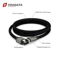 Kabel Server Pusat Data Profil Rendah PCIe Gen4 SlimSAS 4i SFF-8654