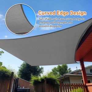 Vela Parasole Triangolare in HDPE Grigio Scuro 16FT X 16FT per Patio e Spiaggia - Product Image 4
