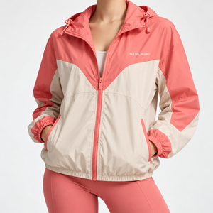 OEM Wholesale <b>Women</b> <b>Windbreaker</b> Jacket Comfortable Custom Top Trending Fabric Quilted and Breathable - Product Image 3