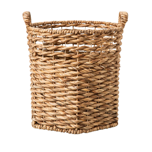 Wholesale Price Water Hyacinth <b>Basket</b>, Hand Woven <b>Storage</b> Hamper With Handle Premium Handcrafted Home Decor From Vietnam - Product Image 5