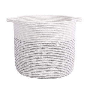 Cesta de almacenamiento para pañales de bebé de algodón 100%, cesta de almacenamiento para guardería, cesta de almacenamiento para organizar todas las cosas para administrar cestas de pared de la India - Product Image 6