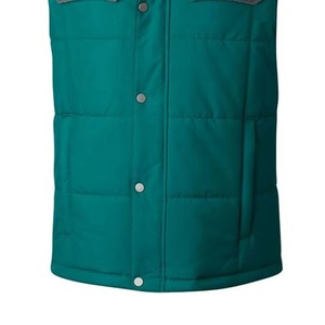 Wholesale Fashion Heated Puffer Sleeveless Winter Vest Jacket for Men Cotton Filled Waistcoat Style With Solid Pattern Logo - Product Image 6