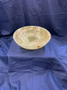 Cuenco decorativo de inspiración herencia, cuenco artesanal étnico, cuenco artístico de piedra hecho a mano, cuenco pulido de primera calidad, precio al por mayor - Product Image 5