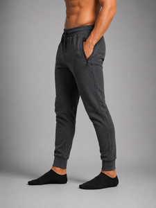 Pantalones deportivos para correr hechos con una mezcla de algodón suave y transpirable de primera calidad, perfectos para entrenamientos diarios en el gimnasio, para estar en casa y para uso casual en la calle. - Product Image 3