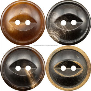 Bouton rond en corne de buffle Gawa de qualité supérieure pour la décoration, poli, provenant d'Inde - Product Image 6
