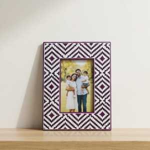 Marco de Fotos Artístico Hecho a Mano con Incrustaciones de Hueso de Resina, Diseño de Mosaico de Lujo, para Sala de Estar y Dormitorio Modernos - Product Image 2