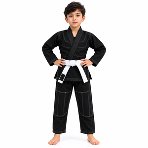 Kimono de Jiu Jitsu Brasileño (BJJ) personalizado para niños, uniforme juvenil de BJJ al por mayor, OEM, kimono de BJJ azul, ropa de artes marciales para niños - Product Image 3