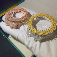 Montre de luxe VVS Moissanite | Squelette présidentiel glacé | Passe le testeur de diamants en gros