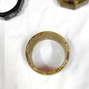 Brazalete Vintage de Ágata, Unisex, con Patrón de Piedra Natural, Forma Redonda, Joyería de Moda, Regalo - Product Image 2