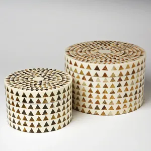 Caja de Joyería Decorativa Multifuncional Moderna con Incrustaciones de Hueso, Último Diseño, con Opciones Personalizables, Precio de Fábrica al por Mayor - Product Image 4