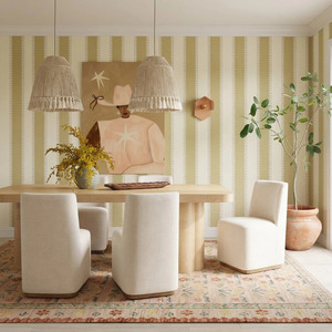Chaise de salle à manger moderne rembourrée en tissu sans accoudoirs avec base en bois pour hôtel, restaurant, salle à manger - Product Image 6