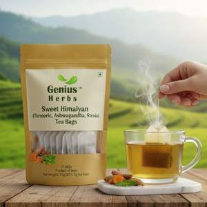 Bolsitas de Té Dulce del Himalaya con Cúrcuma Natural y Ashwagandha, Bebida Energética, Suministro a Granel, Cuidado de la Salud Profesional - Product Image 2