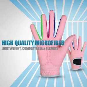 Gants de golf en cuir synthétique de qualité supérieure, paume blanche, pour adultes, respirants, avec petits trous autour des doigts pour un séchage rapide et un confort optimal - Product Image 4