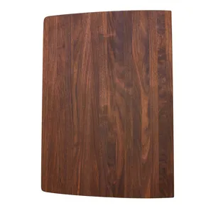 Planche de service en bois rectangulaire, design minimaliste, plateau de découpe en bois massif durable pour viande, poisson, légumes - Product Image 2