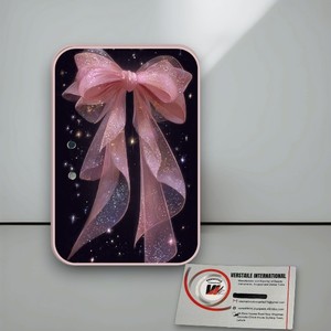 Placas Magnéticas Acrílicas para Pestañas con Lazo Rosa, Diseño Floral y Diamantes, Reutilizables, Impermeables, Marca Privada - Product Image 5