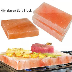 Bloque de Sal del Himalaya Rectangular Pulido, Plato de Sal Rosa para Cocinar, Artesanía Natural Duradera - Product Image 1