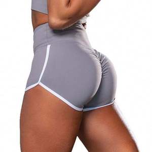 Shorts de yoga et de sport élastiques taille haute pour femme, grande taille, pour l'été, effet galbant, style jogger - Product Image 1