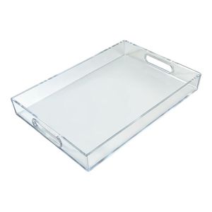 Elegant Acrylic Serving Tray With Contemporary Design For <b>Coffee</b> <b>Table</b> Styling And Living Room Decoration - Product Image 3