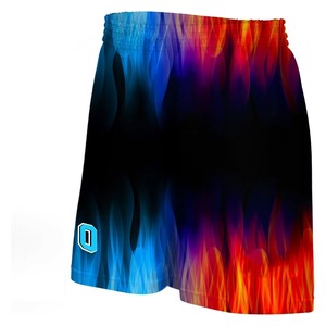 ชุดบาสเก็ตบอลลายไฟน้ำแข็งแบบกำหนดเอง พิมพ์ลายไฟด้วยเทคนิค Sublimation ชุดยูนิฟอร์มบาสเก็ตบอลสำหรับทุกเพศ ผ้าฝ้าย 100% แห้งเร็ว คอวี สำหรับทีม - Product Image 5