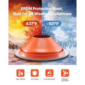 Guaina Flessibile in Silicone per Tubi di Copertura ad Alta Temperatura (101°F/437°F) per Tubi con Diametro Esterno da 10 a 19 Pollici, per Prodotti in Feltro per Coperture - Product Image 3