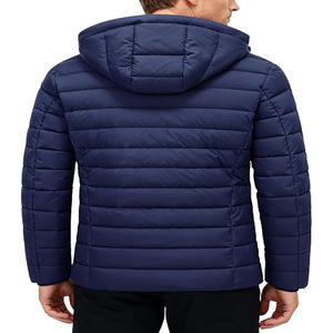 Men’s Casual Padded Winter Jacket <b>Warm</b> Lightweight Quilted Outdoor Coat with Full Front Zip and Functional Pockets - Product Image 4