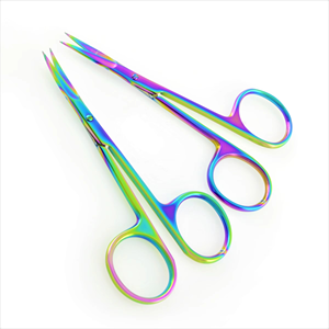 Tijeras Profesionales para Cutículas de Uñas, Multicolores, Hoja Curva Afilada, Acero Inoxidable, Duraderas y Ligeras, para Manicura - Product Image 4