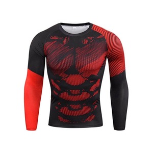 Long Sleeves Men Training Wear Sports Compression Sets / Latest Design New Arrival Fitness Compression Sets for Men - Product Image 4