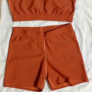 Mallas de cintura alta para mujer, pantalones cortos, ropa de verano, conjunto de dos piezas, sujetador y bragas Sexy, 2022 - Product Image 1