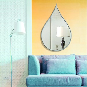 Tear Drop Shape Gold <b>Frame</b> Wall Mirror Suitable For Living Room And Bedroom Decorative Wall Accent Handcrafted From India - Product Image 3