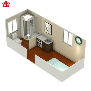 Bán chạy nhất đúc sẵn nhà di động địa chấn và chống ẩm phẳng gói <span class=keywords><strong>container</strong></span> nhà được sử dụng như khách sạn hoặc căn hộ - Product Image 5