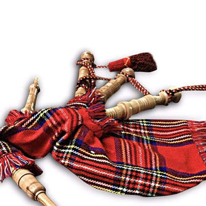 Housse de dudelsack en bois brun motif Tartan Royal avec cordon et rotule inclus – Prix usine – Personnalisable – Style Écossais des Highlands - Product Image 6