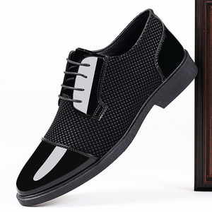 Men's British Style Pointed Toe Dress Shoes Breathable Spring Autumn Business Formal Casual Groom Wedding Footwear - Product Image 4