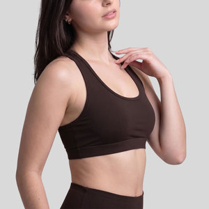 New Arrival Custom Triangle Cup Women's Gym Bra High Waist Leggings Set Wire Free Breathable Lace Spandex/Nylon Slim Fit Summer - Product Image 5