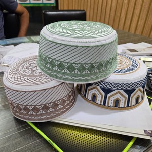 หมวกคลุมผมมุสลิมแบบใหม่ ดีไซน์พรีเมียม คุณภาพเยี่ยม ผ้าฝ้ายเนื้อหนา ลายเรขาคณิต สไตล์ดั้งเดิม ระบายอากาศได้ดี ใช้ได้ทุกฤดู - Product Image 5