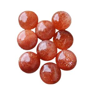 Natural ShungiteStone <b>Magnetic</b> Graphite Sunstone IGI Certified Loose Gemstone Round Brilliant Cut Cabochons - Product Image 1