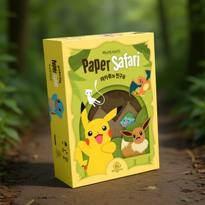Jeu de cartes en carton Paper Safari Pikachu et ses amis pour enfants et familles - Product Image 3