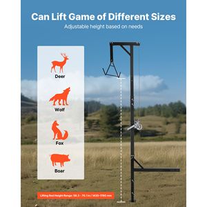 "600 Lbs Electric <b>Hoist</b> with 2 Inch Receiver 360 Degree Swivel Shaft & Hunting Deer <b>Hoist</b> Capability" - Product Image 5