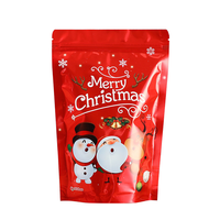 Pochette à bonbons refermable avec fermeture éclair pour les fêtes de Noël personnalisées
