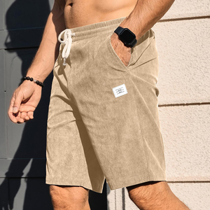 High Quality Lightweight High Performance Acid Washed Shorts Men 100% Cotton Sustainable Shorts Drawstring Closuer Running Short - Product Image 4