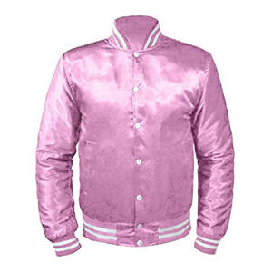 Chaqueta Bomber de Béisbol Universitaria para Hombre, Personalizada OEM, de Alta Calidad, Estilo Varsity Delgado de Cuero con Bordado Chenille y Letras - Product Image 5