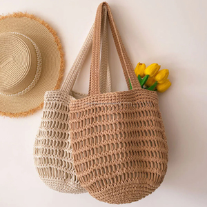 Tote Crochet Beach Bag Bolsos de mano de hombro para mujer Moda y compras Crochet con diferentes colores Luxury Crochet Beach Bags - Product Image 5