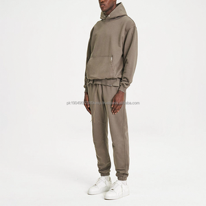 เสื้อมีฮู้ดผู้ชายวินเทจมีฮู้ดใส่ได้ทั้งชายและหญิงเสื้อมีฮู้ดลายเทอร์รี่ฝรั่งเศสออกแบบโลโก้ได้ตามต้องการ - Product Image 5