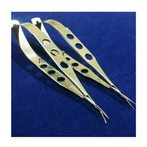 Juego de 2 Tijeras Quirúrgicas Micro, Pinzas para Atar Suturas, Pinzas para Tejidos, Instrumentos de Precisión de Acero Inoxidable Recto - Product Image 1