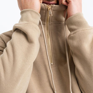 Conjunto de Sudadera con Capucha Beige para Hombre con Estampado de Atardecer, Corte Regular, Ropa Casual de Verano, Diseño con Bolsillos, Material Transpirable de Felpa Francesa - Product Image 4
