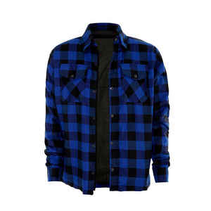 Chemise en flanelle à manches longues pour homme, bleu noir, décontractée, boutonnée, 100% coton, logo personnalisé, streetwear classique, respirante, séchage rapide, printemps - Product Image 5
