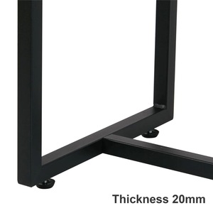 Mesa Consola Compacta de Acero con Patas Delgadas y Elegantes para Pasillos Estrechos, Apartamentos Pequeños, Comedores - Decoración Moderna para el Hogar - Product Image 2