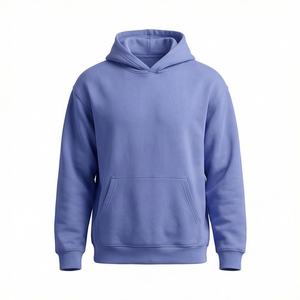 Sweats à capuche pour hommes, couleur unie, coupe oversize, pull, vente en gros, logo personnalisé, homme femme, molleton épais, streetwear, hauts - Product Image 1