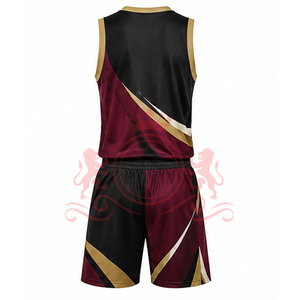 Modern <b>Athletic</b> Sportswear Set With Durable Reversible Basketball Uniform Quick Dry Jersey Shorts For Team Use - Product Image 2