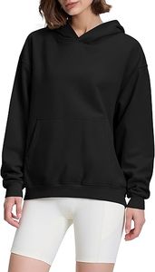 Sudadera con Capucha para Mujer, Diseño Asimétrico con Bloques de Color, Sudadera Holgada con Bolsillos, Corte Regular, Ropa de Otoño - Product Image 2